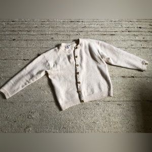 Vintage lambswool angora blend cream cardigan size M